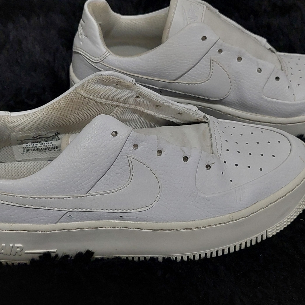 Nike Air Force 1 Sage Low ‘Triple White’ AR5339-100 Wmns Size 6 Platform